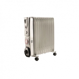 Pifco 2.5kW White 11 Fins Oil Filled Radiator With Timer