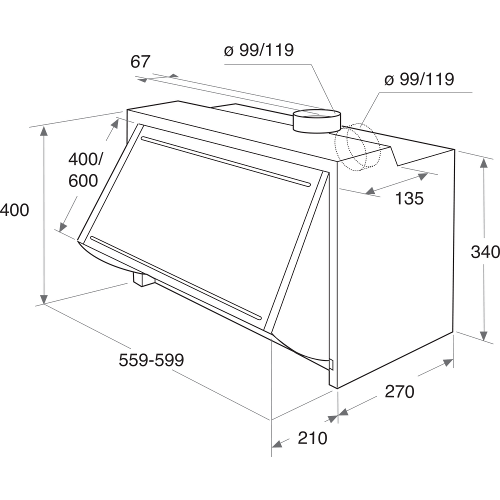 Hotpoint Integrated 60cm Cooker Hood thumbnail image