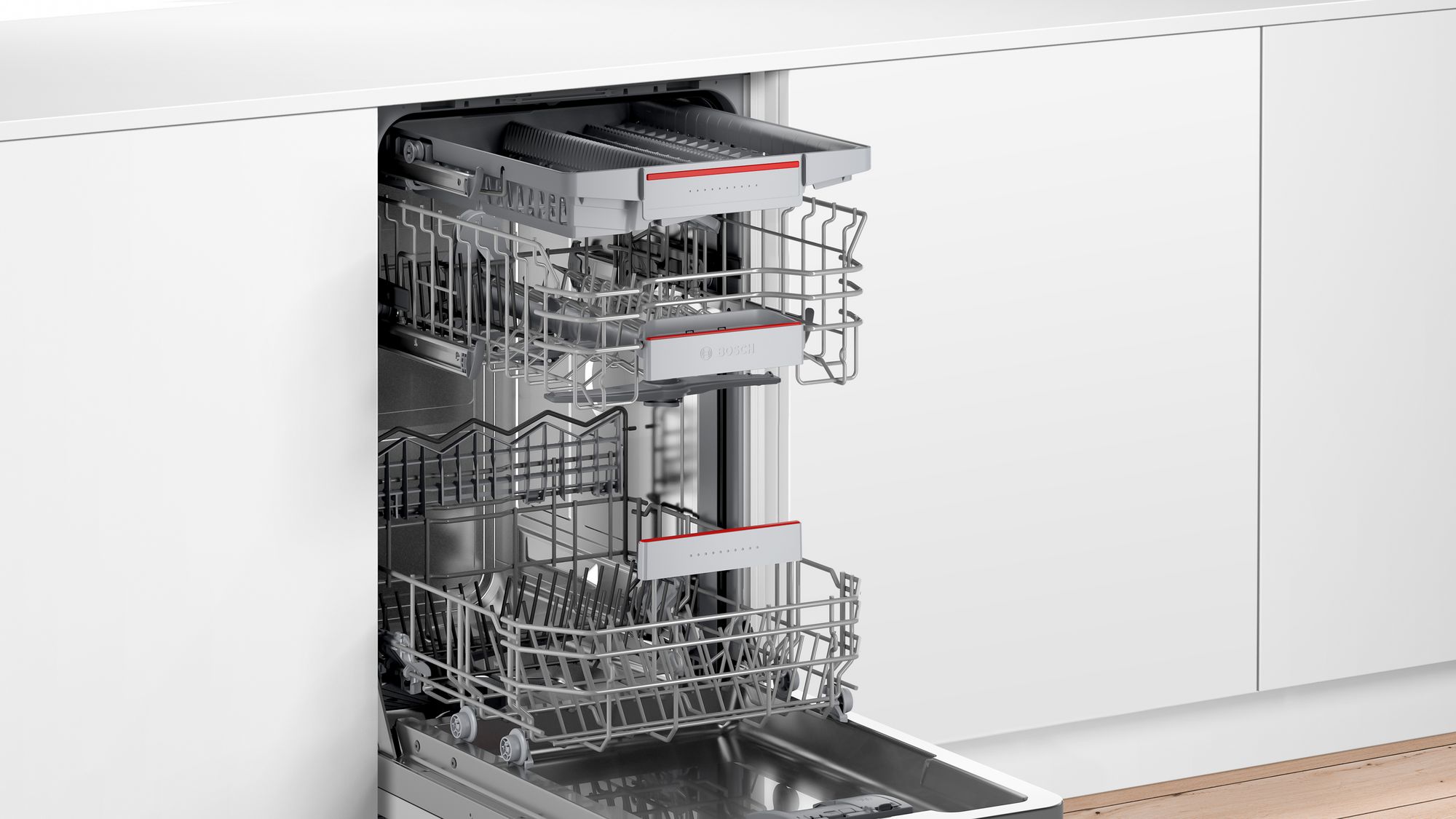 Bosch Series 4 SPV4EMX25G Wifi Connected Fully Integrated Slimline Dishwasher thumbnail image