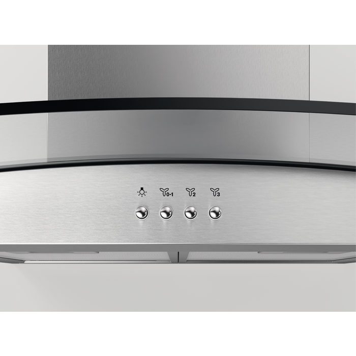 Zanussi ZFLX29A 90cm Stainless Steel / Glass Chimney Hood thumbnail image