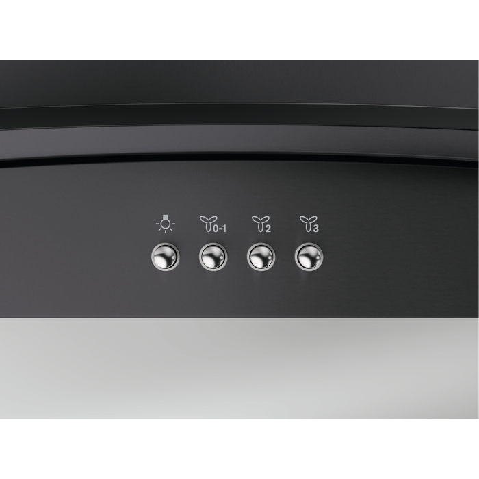 Zanussi ZFLX29K 90cm Black / Glass Chimney Hood thumbnail image