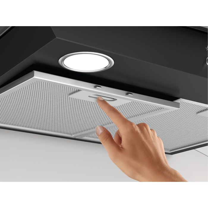 Zanussi ZFLX29K 90cm Black / Glass Chimney Hood thumbnail image