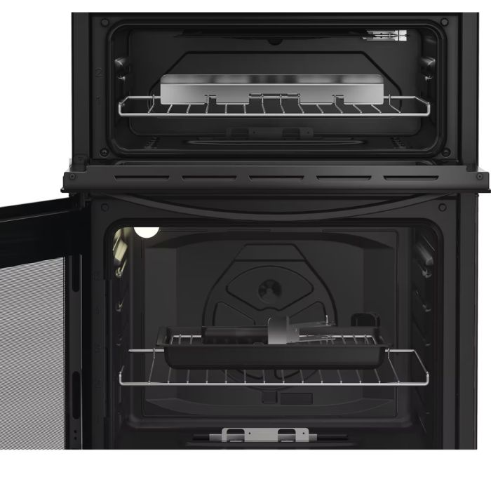 Indesit IDG6GB 60cm Gas Double Cooker - Black thumbnail image