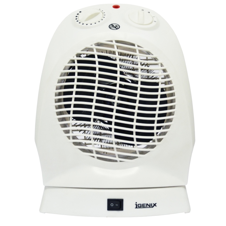 Igenix IG9021 2kW Upright Fan Heater White thumbnail image
