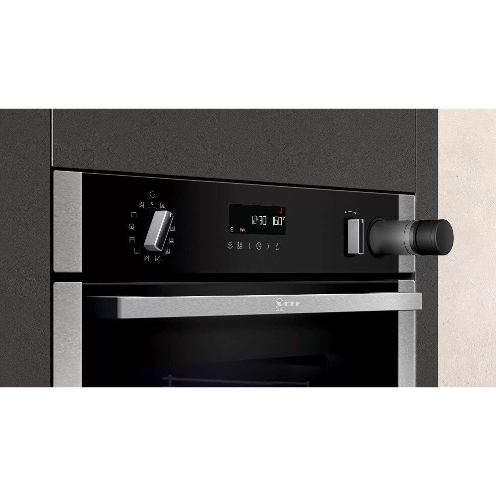 Neff Slide and Hide B3AVH4HN1 Built-In Electric Single Oven With Steam Function thumbnail image
