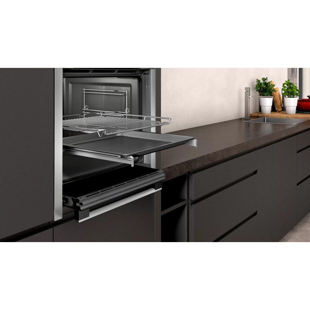 Neff Slide and Hide B3AVH4HN1 Built-In Electric Single Oven With Steam Function thumbnail image