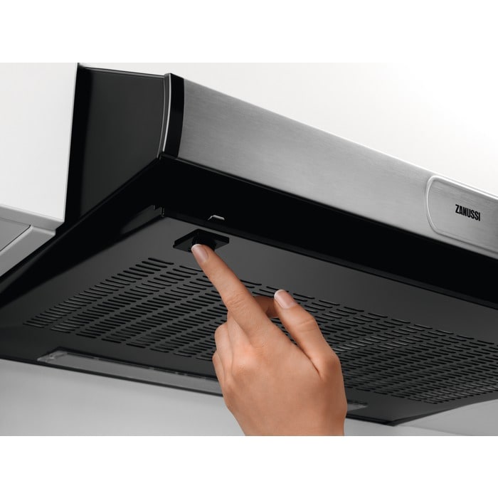 Zanussi ZHT631X 60cm Cooker Hood - Stainless Steel & Black thumbnail image