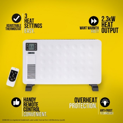 Zanussi ZCVH4002 2.3kw Convection Heater With LCD Display